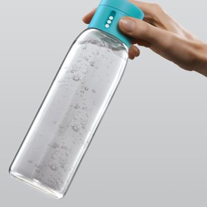 Lahev s počítadlem pitného režimu JOSEPH JOSEPH Dot, 600 ml., tyrkysová