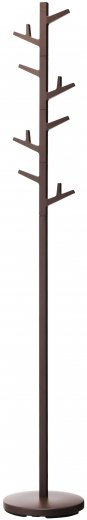 Stojanový věšák se samostatně otočnými větvemi Yamazaki Branch Pole Hanger, hnědý