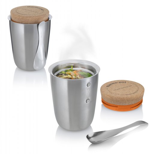 Termoska na jídlo s lžičkou BLACK-BLUM ThermoPot, 500 ml. (nerez, korek)