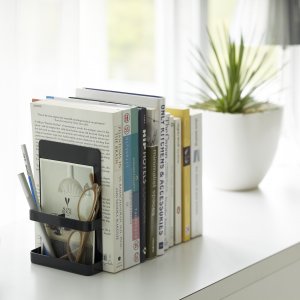 Knižní zarážky Yamazaki Tower Bookends černá