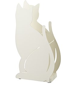 Stojan na deštníky Yamazaki Cat, bílý