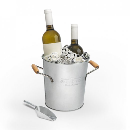 Chladič vína/zásobník na led s lopatkou Balvi Grand Vin (kov)
