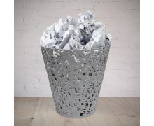 Kancelářský odpadkový koš Balvi Letters, (plast) šedý