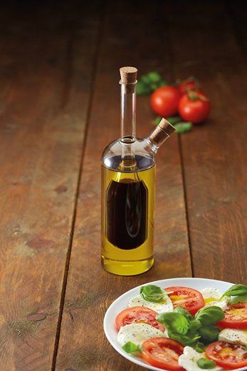 Dvoustěnná karafa na olej a ocet KITCHEN CRAFT World of Flavours 2-in-1 (300/100 ml.)