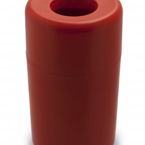 Odpadkový koš QUALY Capsule Hole - červený