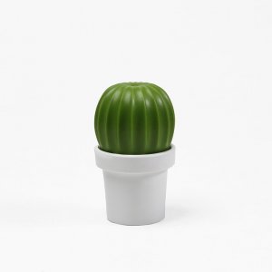 Dekorativní mlýnek na sůl / kořeny QUALY Cactus, bílý