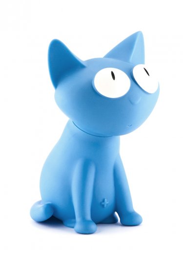 Kasička kočka Silly modrá