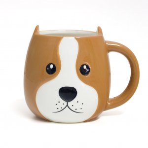 Velký porcelánový hrnek Balvi Woof, 400 ml.