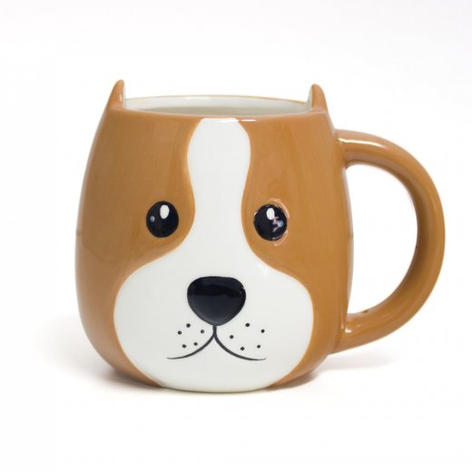 Velký porcelánový hrnek Balvi Woof, 400 ml.