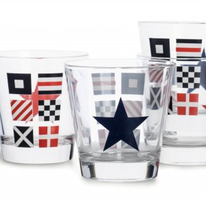 Sada sklenic s námořním motivem SAGAFORM Nautic Glass (200ml.), 4 ks.