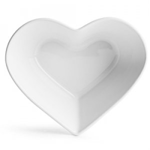 Servírovací miska SAGAFORM Heart, porcelán (bílá)