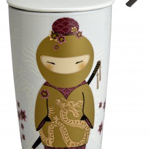 Termohrnek s čajovým sítkem  EIGENART TEAEVE Ninja Gold, 350ml