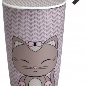 Termohrnek s čajovým sítkem  EIGENART TEAEVE Miew Sandy, 350ml