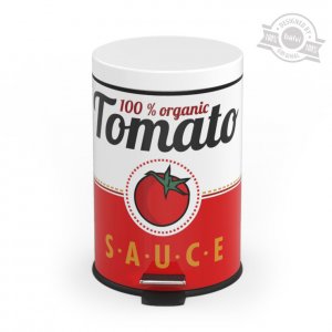 Odpadkový koš Balvi Tomato Sauce, 5 l. (Kov)