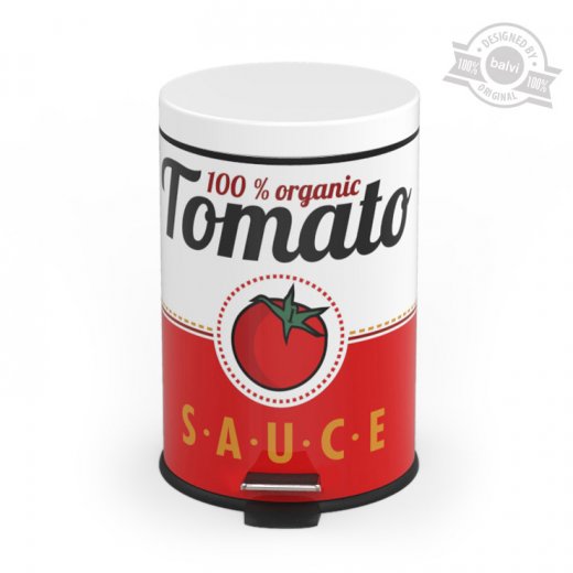 Odpadkový koš Balvi Tomato Sauce, 5 l. (Kov)