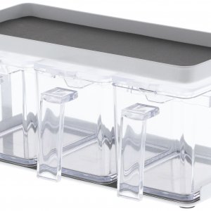 Stojan s dózami Yamazaki Tower, Seasoning Box, bílý