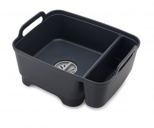 Mycí nádoba s prostorem na čistící prostředky JOSEPH JOSEPH Wash & Drain ™ Store, šedá