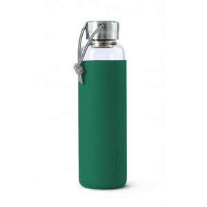 Skleněná láhev na vodu BLACK+BLUM Glass Water Bottle, modrá