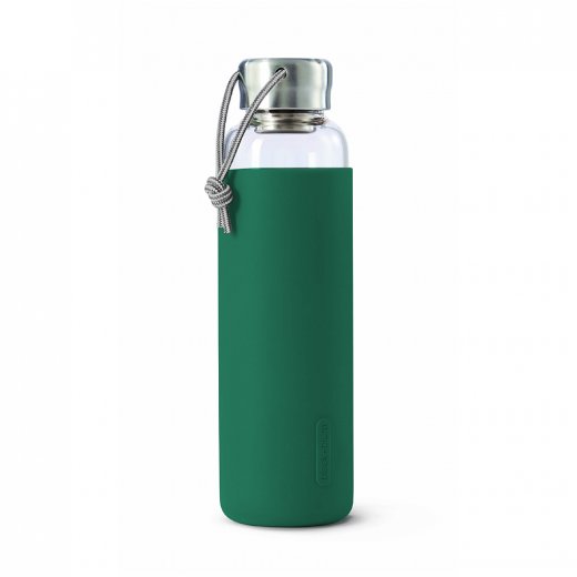 Skleněná láhev na vodu BLACK+BLUM Glass Water Bottle, modrá