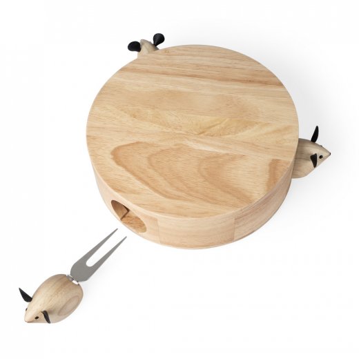Sada na servírování sýrů BALVI I Love Cheese 26922, dřevo/nerez
