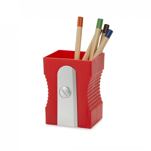 Stojánek na tužky Sharpener 27414, červený