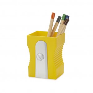 Stojánek na tužky Sharpener 27415, žlutý