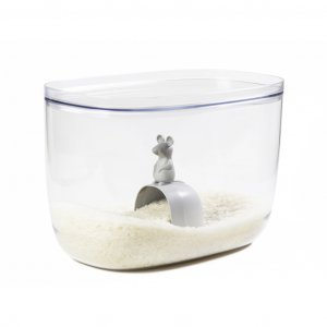 Dóza nejen na rýži s lopatkou Lucky Mouse Container