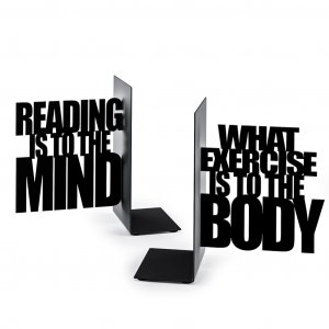 Knižní zarážky BALVI Mind Exercise 26529, černé