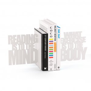 Knižní zarážky BALVI Mind Exercise 26813, bílé