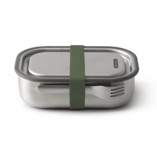 Nerezový BLACK+BLUM Steel Lunch Box Large, zelený