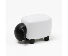 Zásobník QUALY Sheep Shape Container, malý/černý/bílá dóza