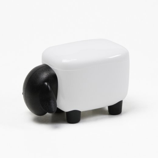 Zásobník QUALY Sheep Shape Container, malý/černý/bílá dóza