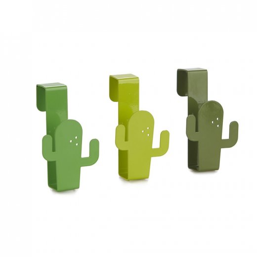 Věšáčky na zásuvky BALVI Cactus, zelené, 3ks