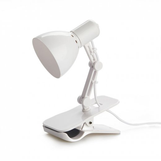 USB lampička s klipsem BALVI Clamp 27248, bílá