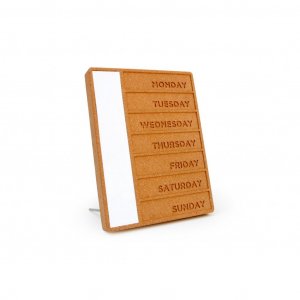 Plánovací tabule SUCK UK Cork Weekday Planner