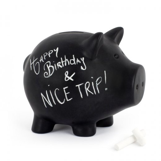 Kasička popisovatelná Oink 25533, černá