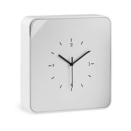 Skříňka na klíče s hodinami ClockBox, bílá