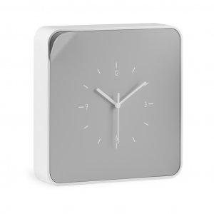 Skříňka na klíče s hodinami ClockBox, šedá