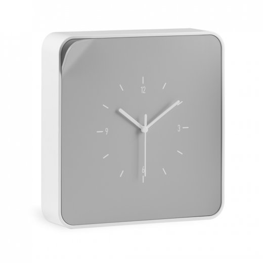 Skříňka na klíče s hodinami ClockBox, šedá