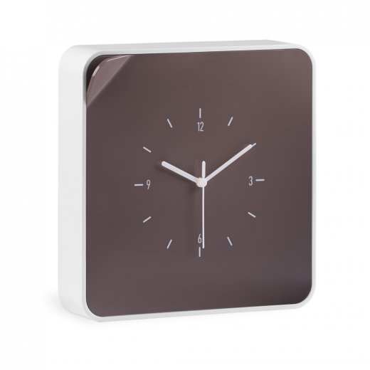 Skříňka na klíče s hodinami ClockBox, hnědá