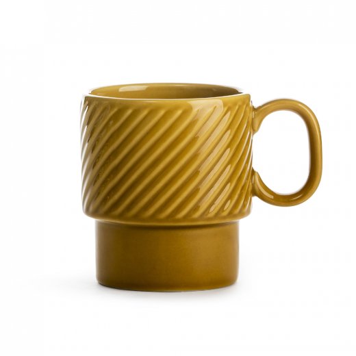 Hrnek Coffee&More5017876 , 250 ml, žlutý