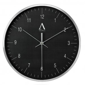 Hodiny AX68252, černé/aluminium, 30cm