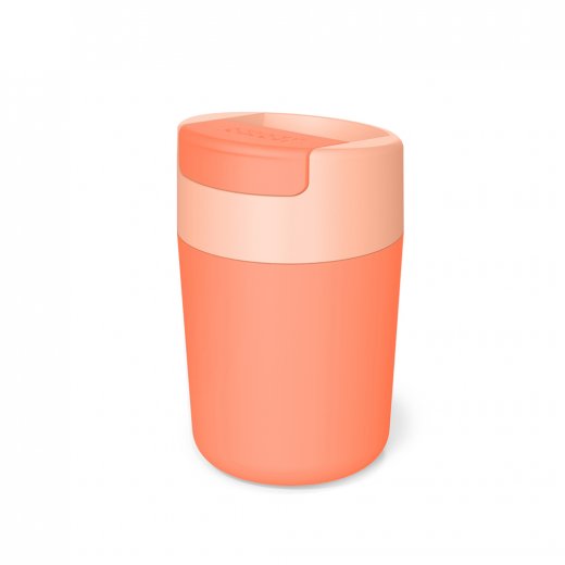 Cestovní hrnek s hygienickým uzávěrem Sipp Travel Mug 81123, 340ml, korálový