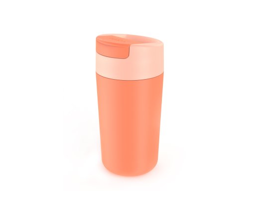 Hrnek cestovní s hygienickým uzávěrem Sipp Travel Mug 81131, 454ml, korálový
