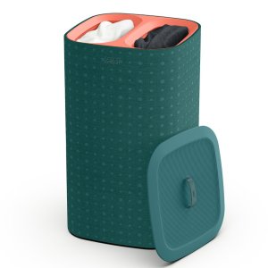 Koš na prádlo Joseph Joseph Tota Pop 50022, textil/plast, 60l, zelený