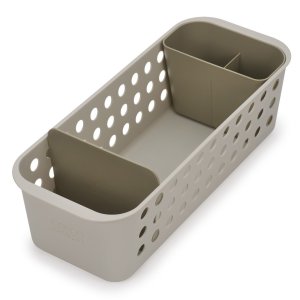 Zásobník do koupelny Joseph Joseph EasyStore 70586, úzký, ecru